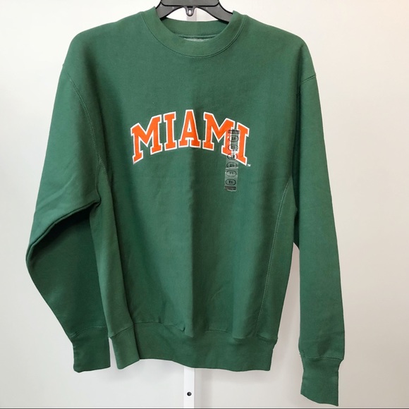 miami hurricanes crewneck